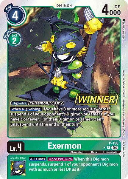 Exermon [P-150] (Store Tournament 2024 Jul. – Sep. Winner Pack) [Promotional Cards] - Destination Retro