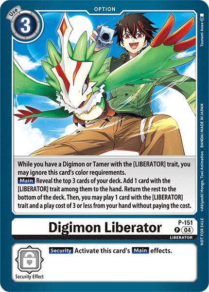Digimon Liberator [P-151] (Store Tournament 2024 Jul. – Sep. Participation Pack) [Promotional Cards] - Destination Retro