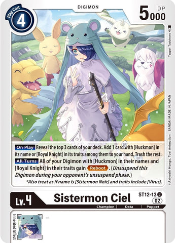 Sistermon Ciel [ST12-13] [Starter Deck: Jesmon] - Destination Retro