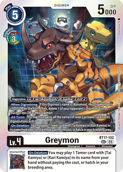 Greymon [BT17-102] [Secret Crisis] - Destination Retro