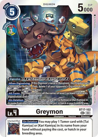 Greymon [BT17-102] [Secret Crisis] - Destination Retro