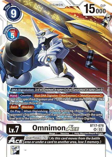 Omnimon ACE [BT17-078] [Secret Crisis] - Destination Retro