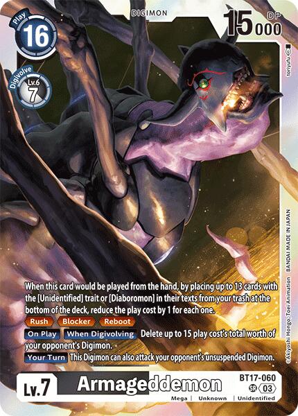 Armageddemon [BT17-060] [Secret Crisis] - Destination Retro