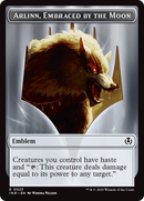 Wolf (0018) // Emblem - Arlinn, Embraces by the Moon Double-Sided Token [Innistrad Remastered Tokens] - Destination Retro