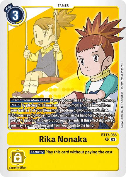 Rika Nonaka [BT17-085] [Secret Crisis] - Destination Retro
