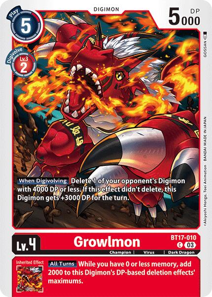 Growlmon [BT17-010] [Secret Crisis] - Destination Retro