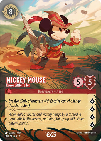 Mickey Mouse - Brave Little Tailor (Extended Art) (1) [D23 Promos] - Destination Retro