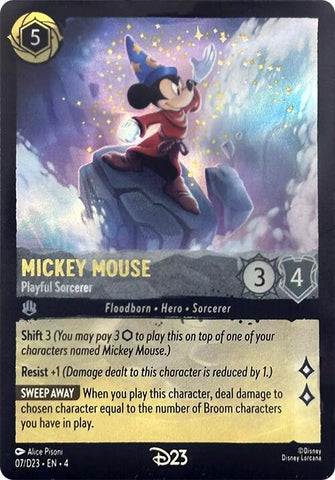 Mickey Mouse - Playful Sorcerer (7) [D23 Promos] - Destination Retro