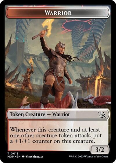 Warrior // Phyrexian Hydra (0012) Double-Sided Token [March of the Machine Tokens] - Destination Retro