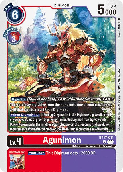 Agunimon [BT17-011] [Secret Crisis] - Destination Retro