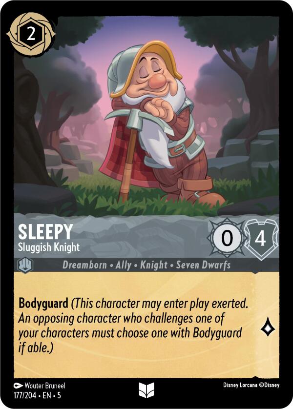 Sleepy - Sluggish Knight (177/204) [Shimmering Skies] - Destination Retro