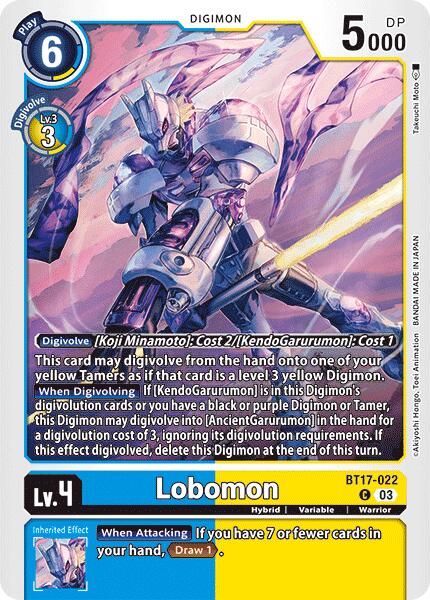 Lobomon [BT17-022] [Secret Crisis] - Destination Retro