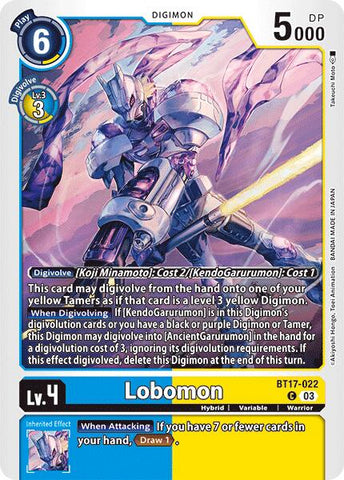 Lobomon [BT17-022] [Secret Crisis] - Destination Retro