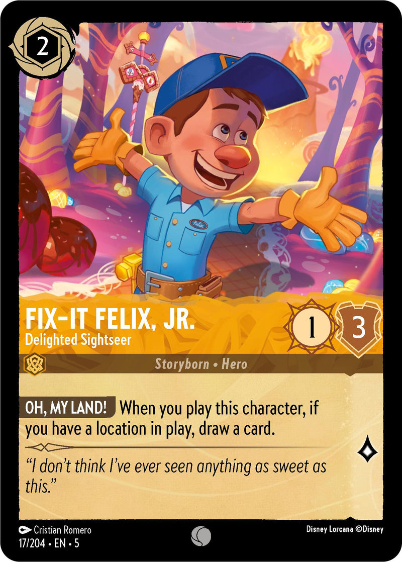 Fix-It Felix, Jr. - Delighted Sightseer (17/204) [Shimmering Skies] - Destination Retro