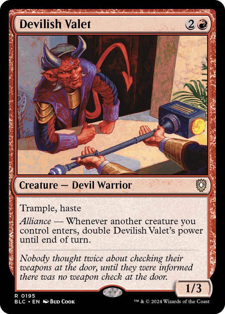 Devilish Valet [Bloomburrow Commander] - Destination Retro