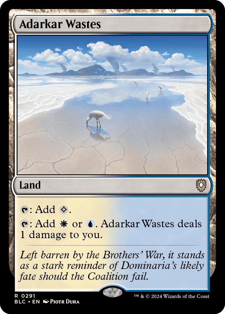 Adarkar Wastes [Bloomburrow Commander] - Destination Retro
