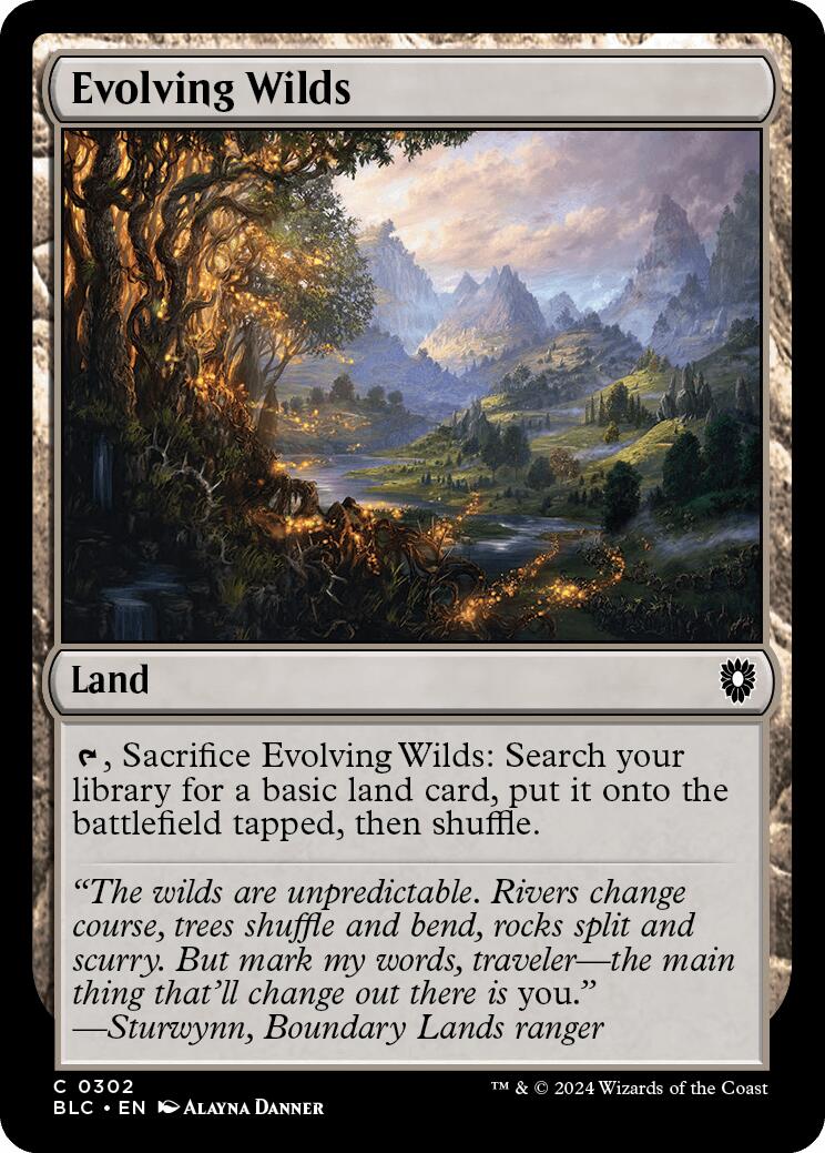 Evolving Wilds [Bloomburrow Commander] - Destination Retro