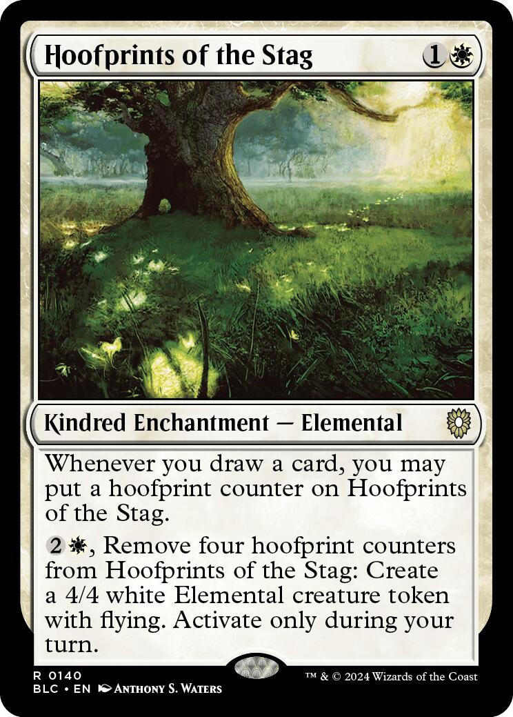Hoofprints of the Stag [Bloomburrow Commander] - Destination Retro