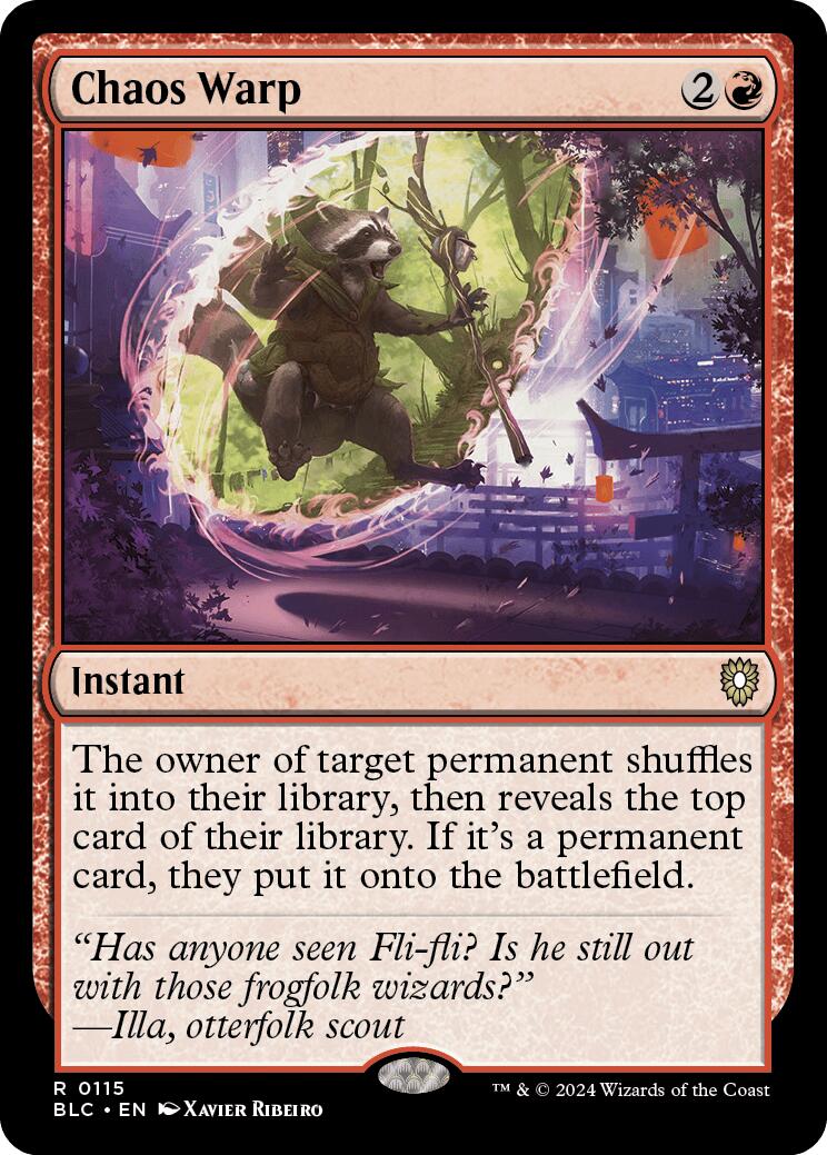 Chaos Warp [Bloomburrow Commander] - Destination Retro
