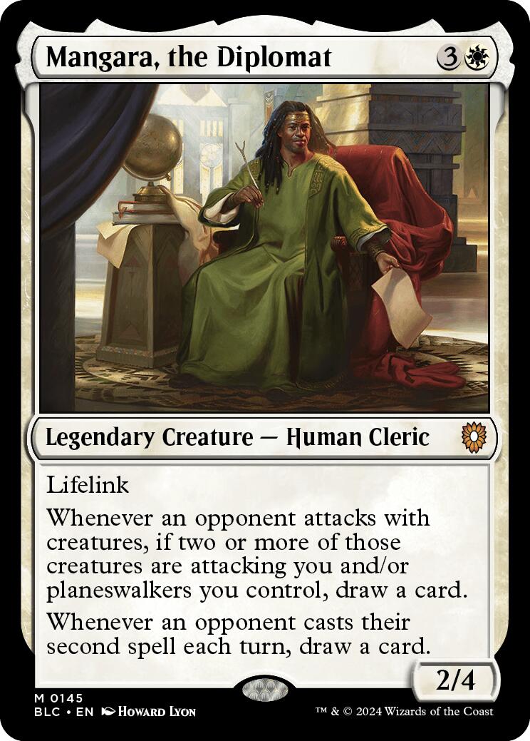 Mangara, the Diplomat [Bloomburrow Commander] - Destination Retro