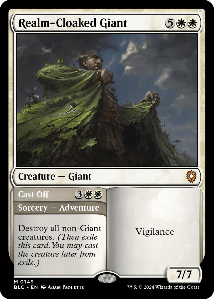 Realm-Cloaked Giant [Bloomburrow Commander] - Destination Retro