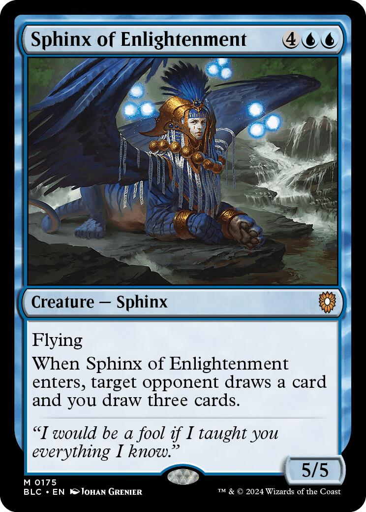 Sphinx of Enlightenment [Bloomburrow Commander] - Destination Retro