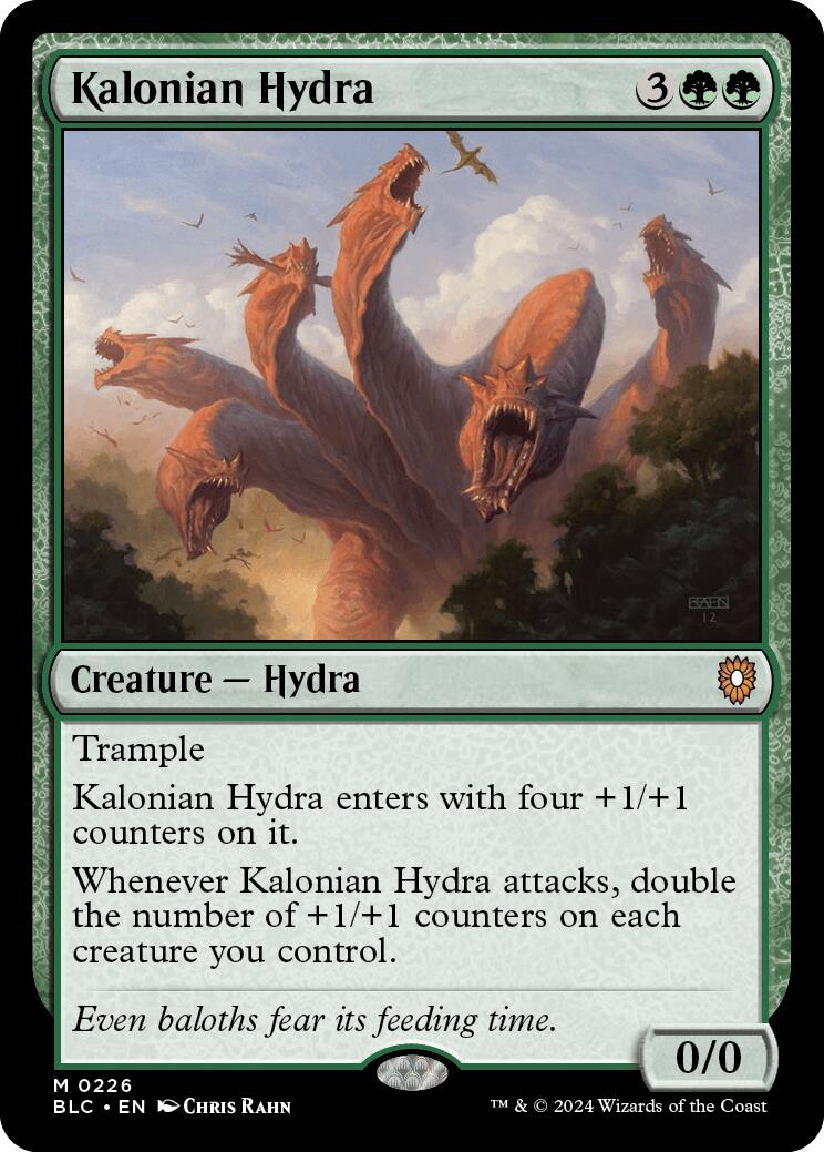 Kalonian Hydra [Bloomburrow Commander] - Destination Retro