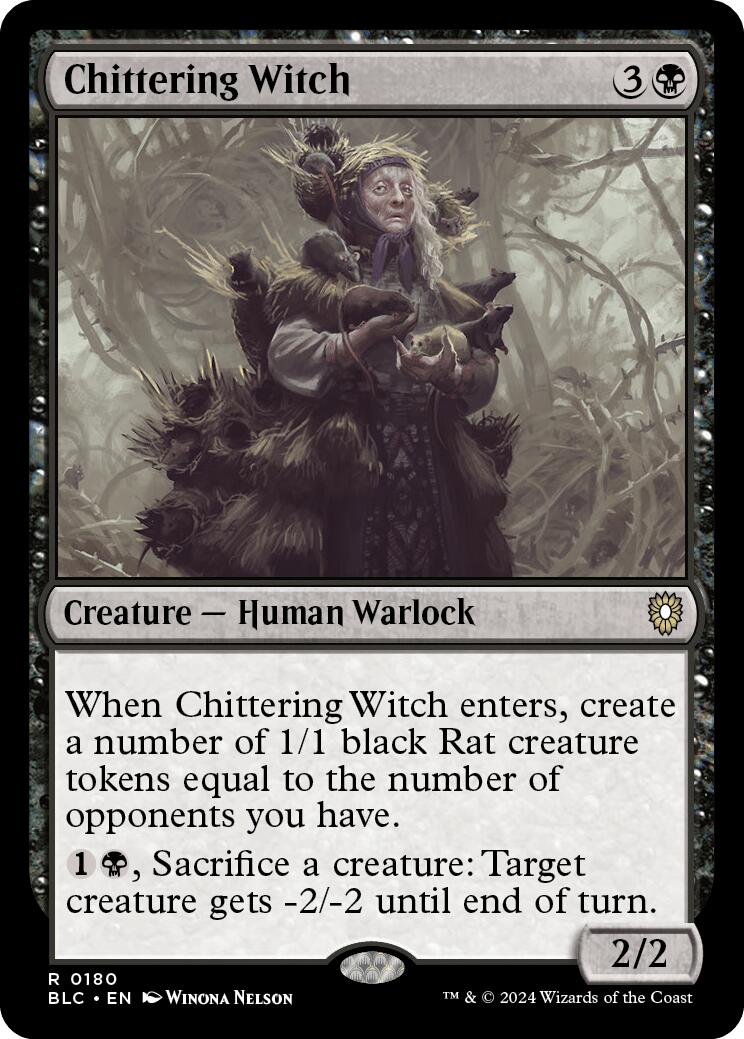 Chittering Witch [Bloomburrow Commander] - Destination Retro