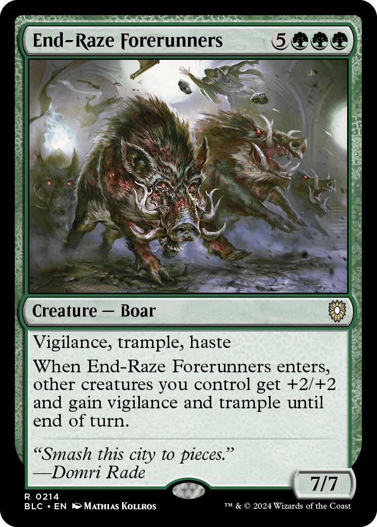 End-Raze Forerunners [Bloomburrow Commander] - Destination Retro