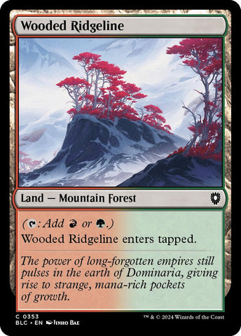Wooded Ridgeline [Bloomburrow Commander] - Destination Retro