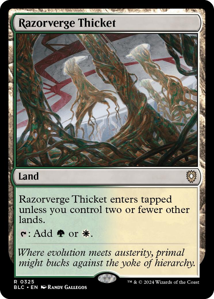 Razorverge Thicket [Bloomburrow Commander] - Destination Retro