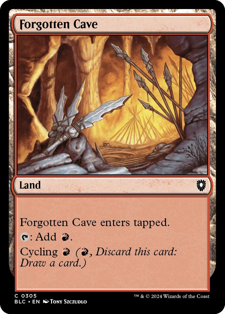 Forgotten Cave [Bloomburrow Commander] - Destination Retro