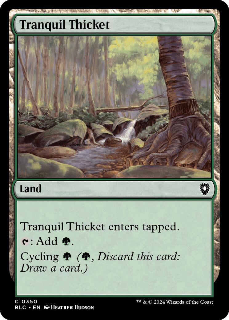 Tranquil Thicket [Bloomburrow Commander] - Destination Retro