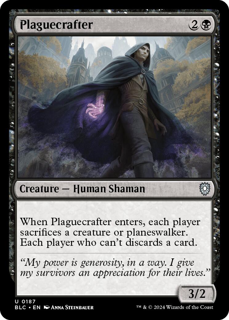 Plaguecrafter [Bloomburrow Commander] - Destination Retro