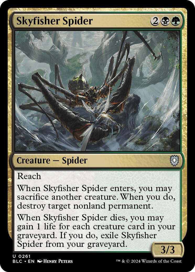 Skyfisher Spider [Bloomburrow Commander] - Destination Retro