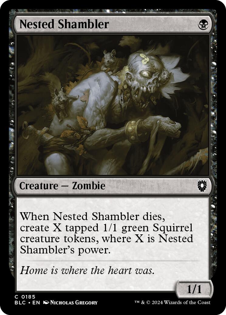 Nested Shambler [Bloomburrow Commander] - Destination Retro
