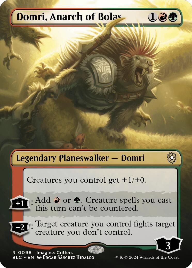 Domri, Anarch of Bolas (Borderless) [Bloomburrow Commander] - Destination Retro