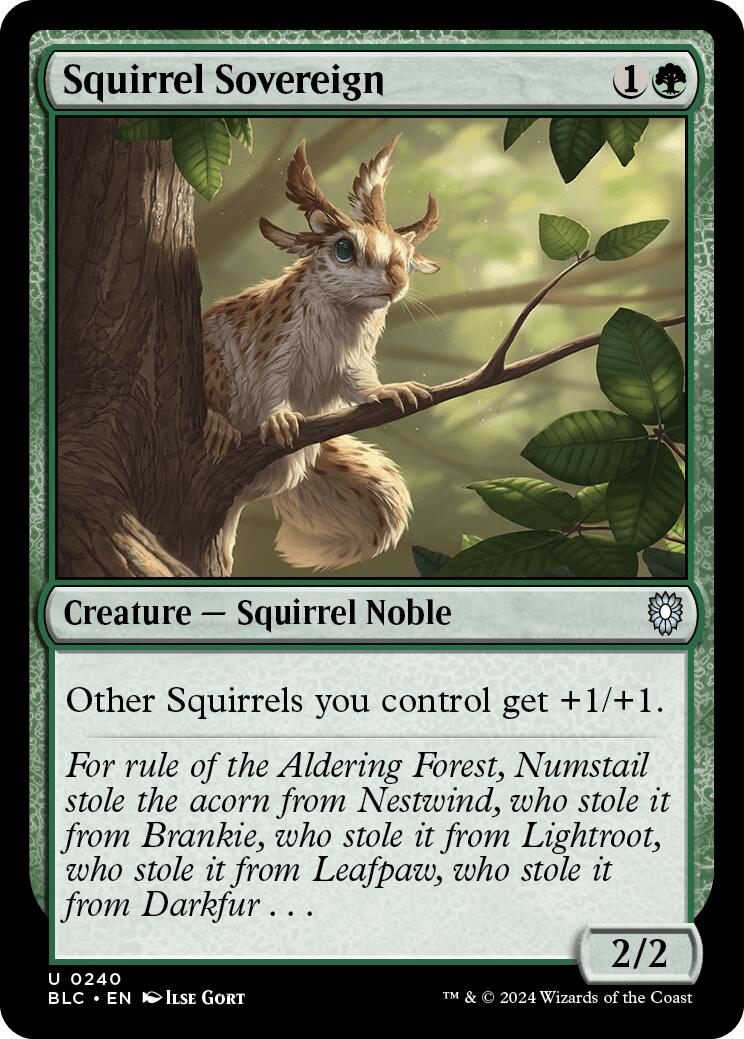 Squirrel Sovereign [Bloomburrow Commander] - Destination Retro