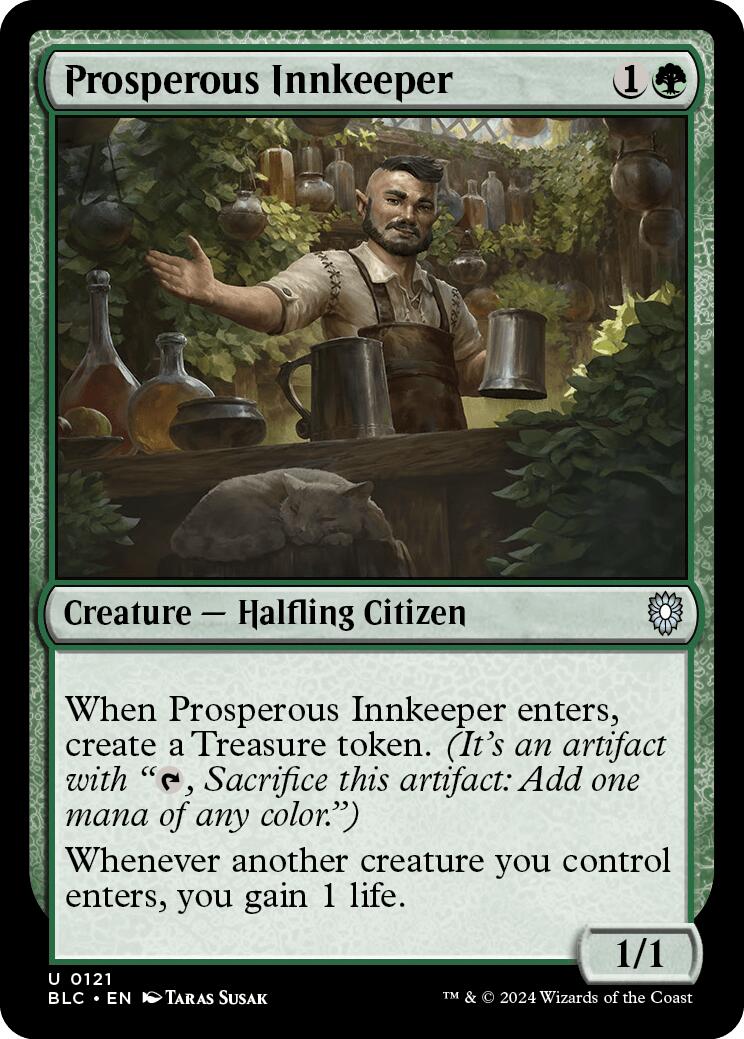 Prosperous Innkeeper [Bloomburrow Commander] - Destination Retro