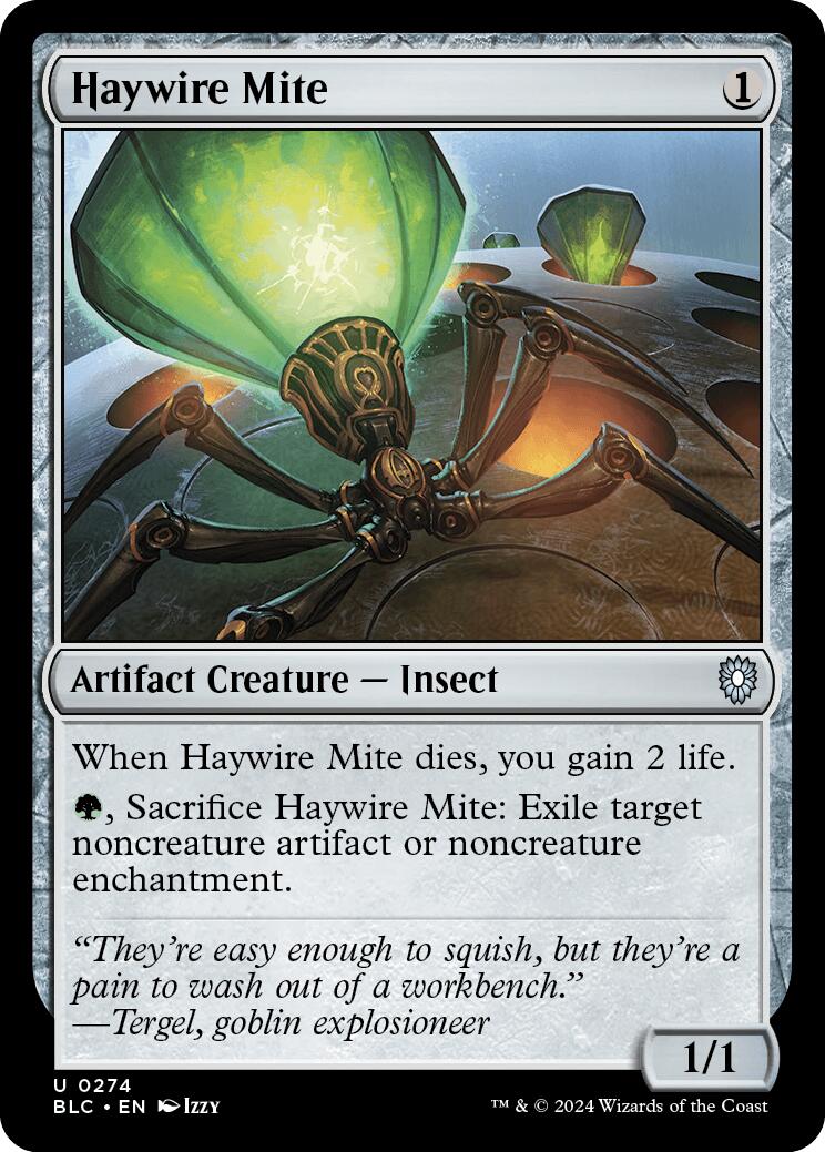 Haywire Mite [Bloomburrow Commander] - Destination Retro