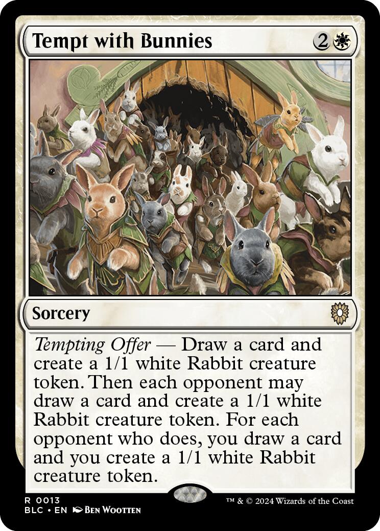 Tempt with Bunnies [Bloomburrow Commander] - Destination Retro