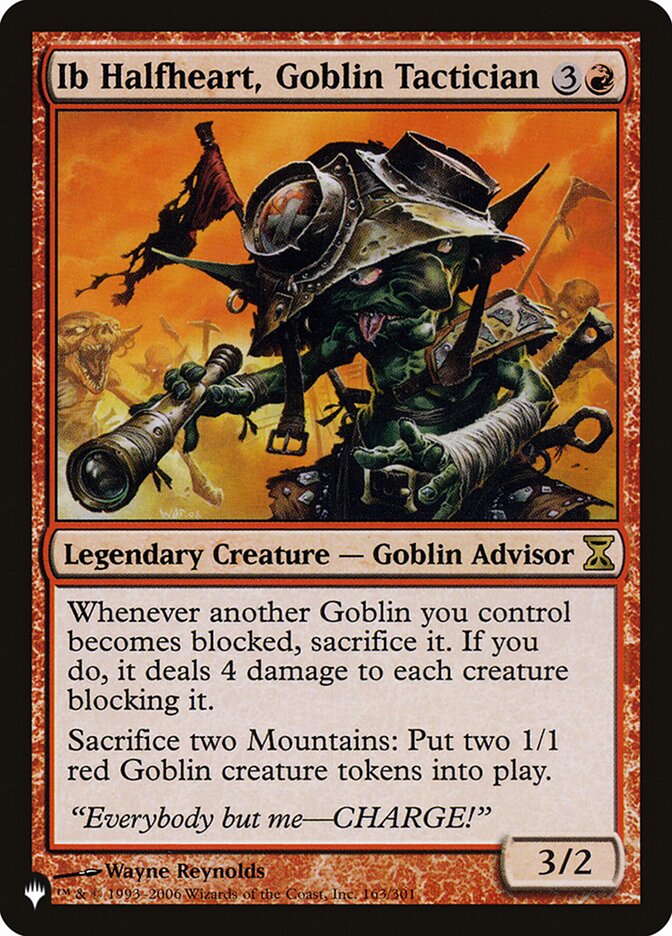 Ib Halfheart, Goblin Tactician [The List] - Destination Retro