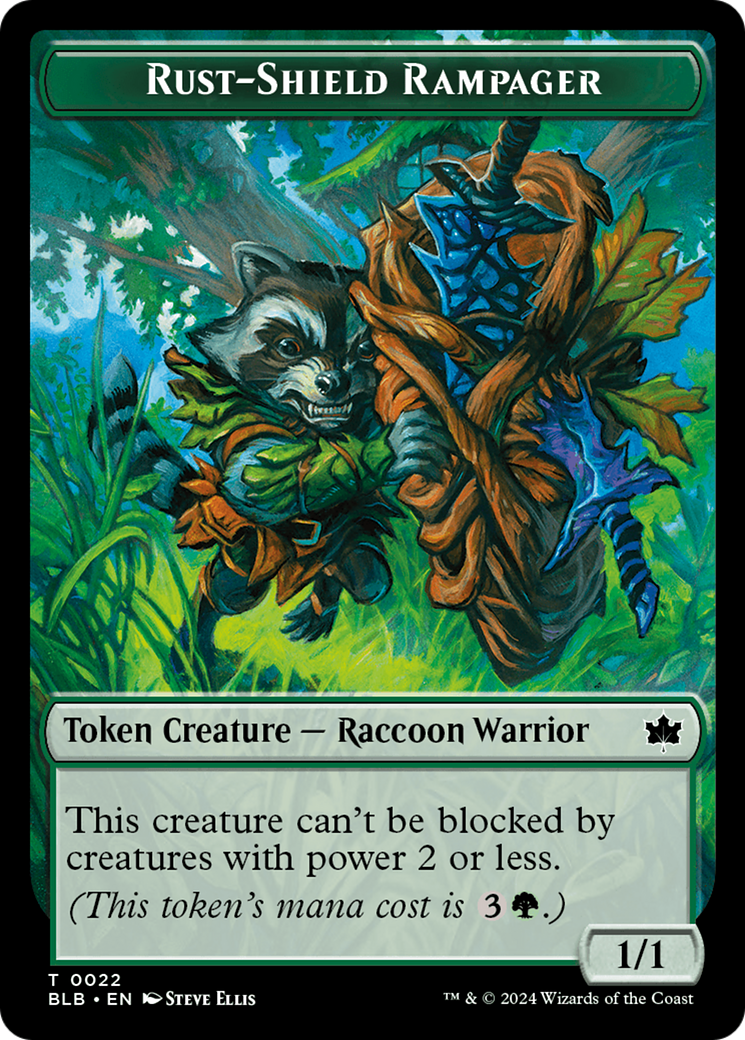 Rust-Shield Rampager Token [Bloomburrow Tokens] - Destination Retro