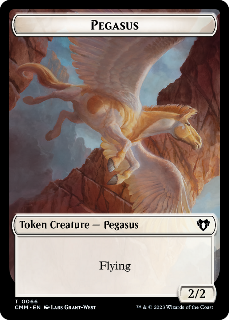 Copy (54) // Pegasus Double-Sided Token [Commander Masters Tokens] - Destination Retro