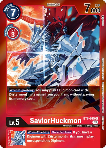 SaviorHuckmon [BT6-015] (Event Pack 3) [Double Diamond Promos] - Destination Retro