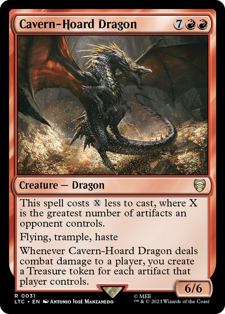 Cavern-Hoard Dragon [The Lord of the Rings: Tales of Middle-Earth Commander] - Destination Retro