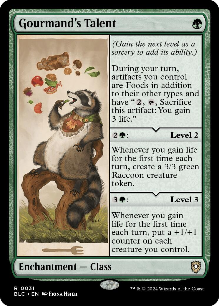 Gourmand's Talent [Bloomburrow Commander] - Destination Retro