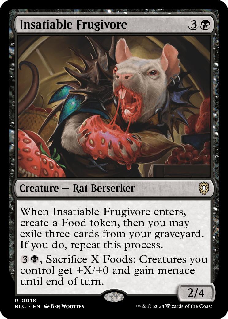 Insatiable Frugivore [Bloomburrow Commander] - Destination Retro