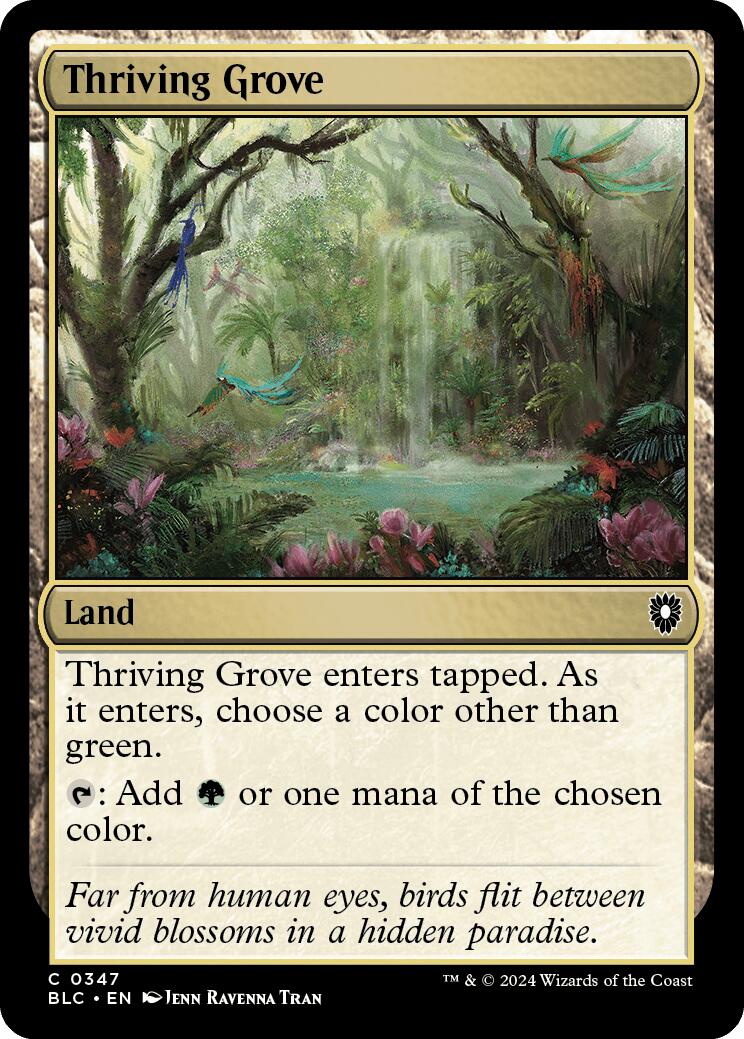 Thriving Grove [Bloomburrow Commander] - Destination Retro