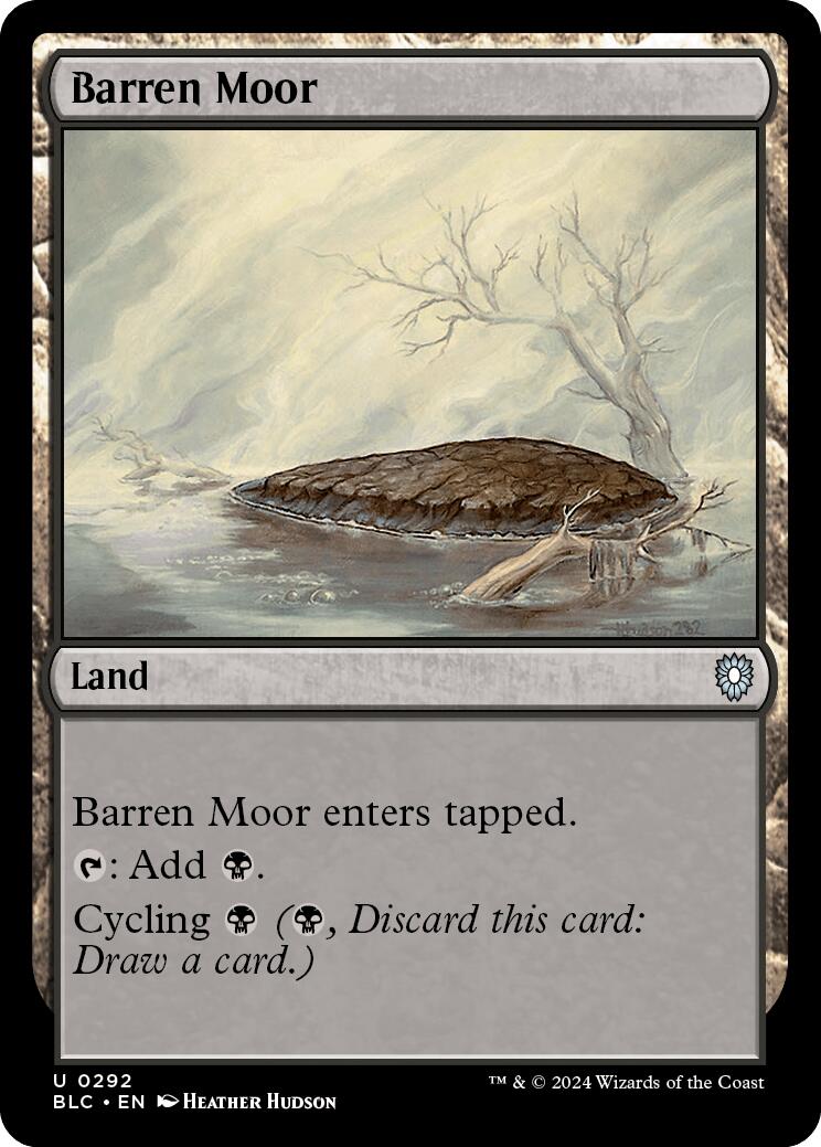 Barren Moor [Bloomburrow Commander] - Destination Retro